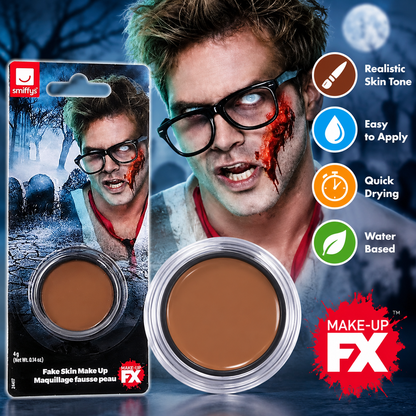 Smiffy's Fake Skin Makeup 4g – Halloween Special Effects SFX Face Makeup