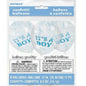 Unique Clear It's A Boy Blue Confetti 12" Latex Balloons 6ct