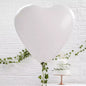 Ginger Ray Giant 36" White Heart Latex Balloon Wedding Decoration Pack of 3