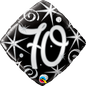 70 Elegant Sparkles & Swirls Diamond 18-inch Foil Balloon