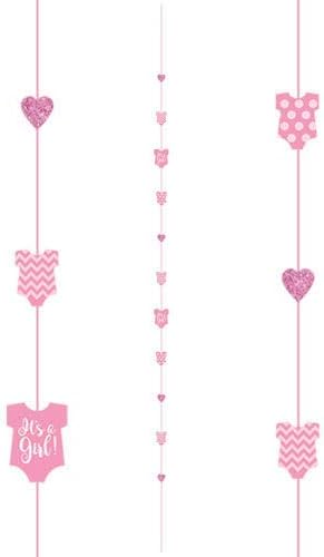 Amscan Balloon Fun Strings 1.82m Its A Girl Onesie