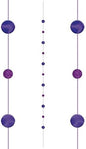 Amscan Balloon Fun Strings 1.82m Purple Dots