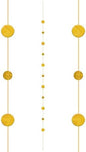 Amscan Balloon Fun Strings 1.82m Gold Glitter Dots