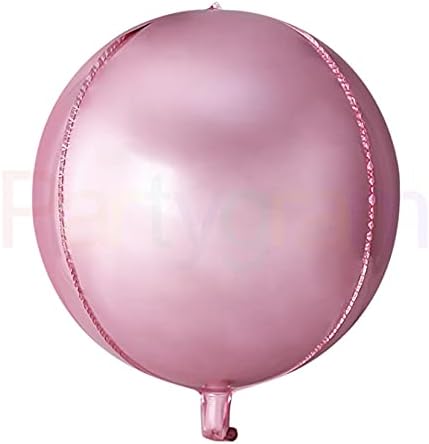 22" Foil Orb Balloon – 4D Round Sphere Balloon – Air or Helium – Birthday, Wedding & Party Decoration – Choice of Colours & Designs