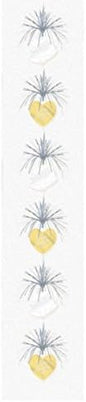 Dazzling Bells Happy Anniversary Cascade Column Decorations, Length 2.1 metres.
