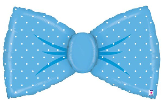 Blue Bowtie Shape 42" Foil Balloon