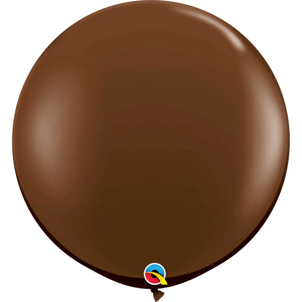 Qualatex Chocolate Brown 3ft/36" Latex Balloons 2pc/Bag