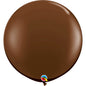 Qualatex Chocolate Brown 3ft/36" Latex Balloons 2pc/Bag