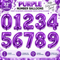 32" Foil Number Balloons 0-9 – Giant Birthday Number Balloon – Gold, Silver, Blue, Pink, Red, Purple, Rose Gold & Rainbow – Air or Helium