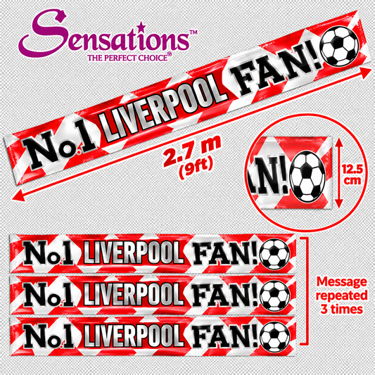 No.1 Liverpool Fan Foil Banner – 2.7m / 9ft – Cut into 3 Banners