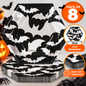 Halloween Bat Hexagonal Paper Plates 21cm – Pack of 8 Heavy Duty
