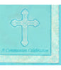 Communion Celebration 'Radiant Cross' Blue Lunch 2-ply Napkins (16ct)