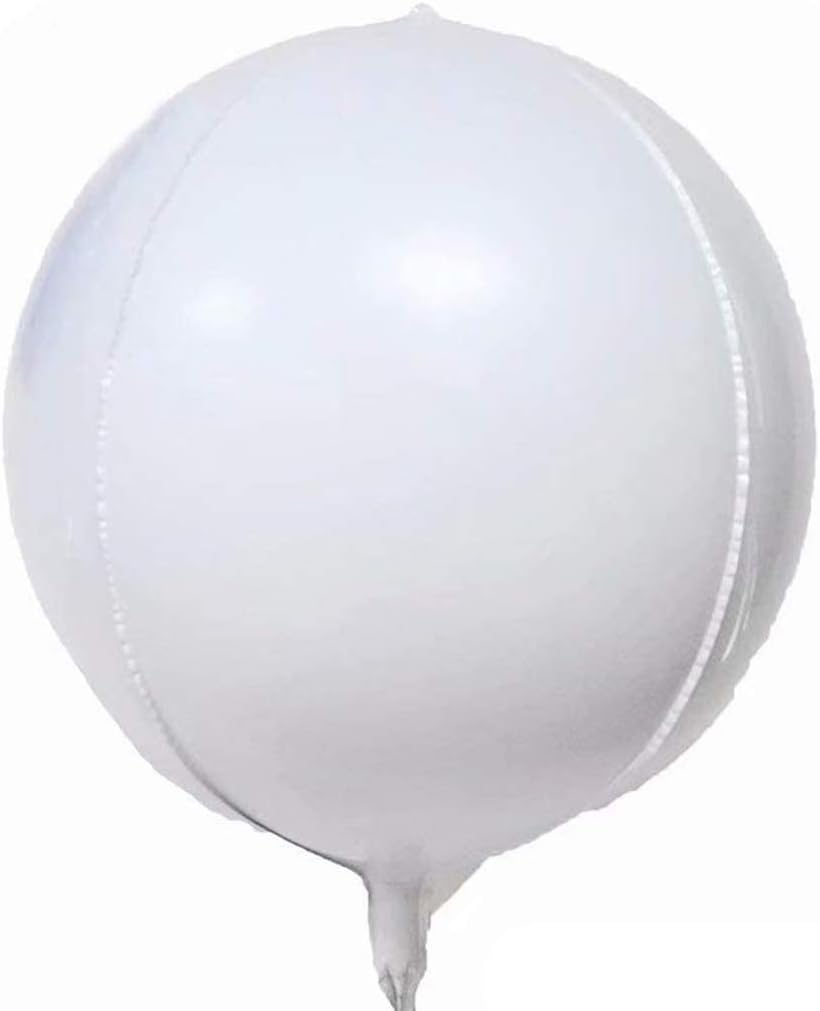 22" Foil Orb Balloon – 4D Round Sphere Balloon – Air or Helium – Birthday, Wedding & Party Decoration – Choice of Colours & Designs