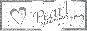 Creative Party Pearl Wedding Anniversary Banner (152cm x 50cm)