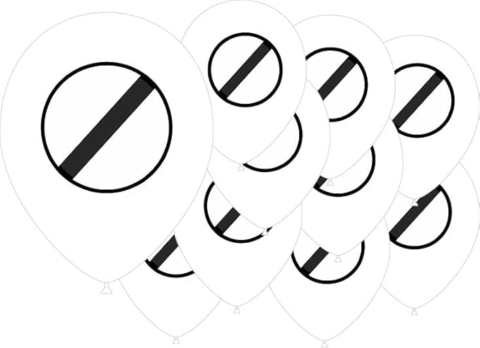 Birthday Speed Sign Printed 12" Latex Balloons - 10ct
