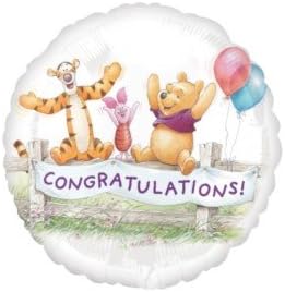 Anagram Disney Winnie the Pooh Congratulations 17" Foil Balloon
