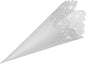 CLUB GREEN Confetti Cone Laser Heart 10pc Card, White, 31.5 x 17.5 x 0.3 cm