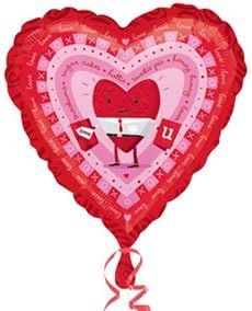 Anagram Love You Guy Hugs and Kisses 18" Foil Balloon
