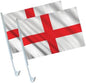 amscan St George’s England Car Flags 2 Pieces England Car Flags