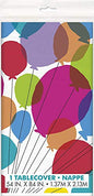 Unique Rainbows and Balloons Rectangular Plastic Table Cover (137cm x 213cm)