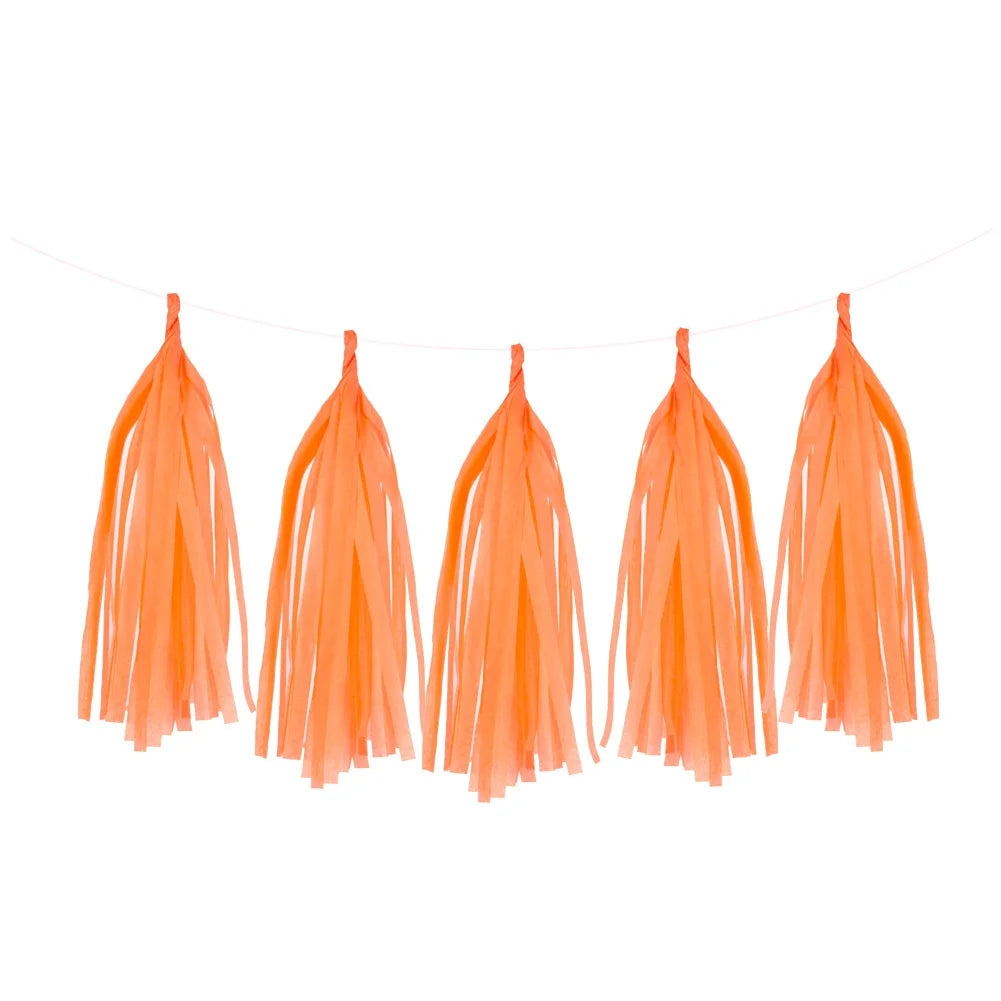Tissue Paper Garland Tassel 5pc