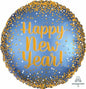 Gold Satin 3832601 Happy New Year 18" Foil Balloon