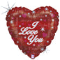 Betallic Sparkling I Love You 18" Heart Foil Balloon