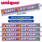 Happy 5th Birthday Banner – Monster Design – 3.6m / 12ft – Cut into 4 Banners