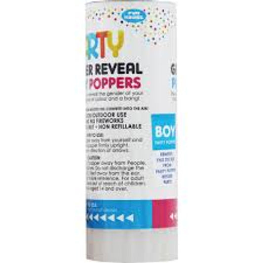 Gender Reveal Confetti Party Popper - Boy