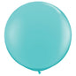 Qualatex Round Caribbean Blue 3ft/36" Latex Balloons 2pc/Bag