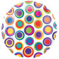 Magic Color Colorful Circles 18" Foil Balloon
