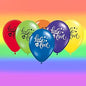Gay Pride 12-inch Latex Balloons 12pc