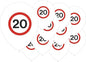 Birthday Speed Sign Printed 12" Latex Balloons - 10ct
