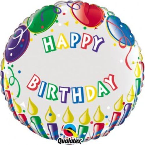 Qualatex Birthday Candles 18" Foil Balloon