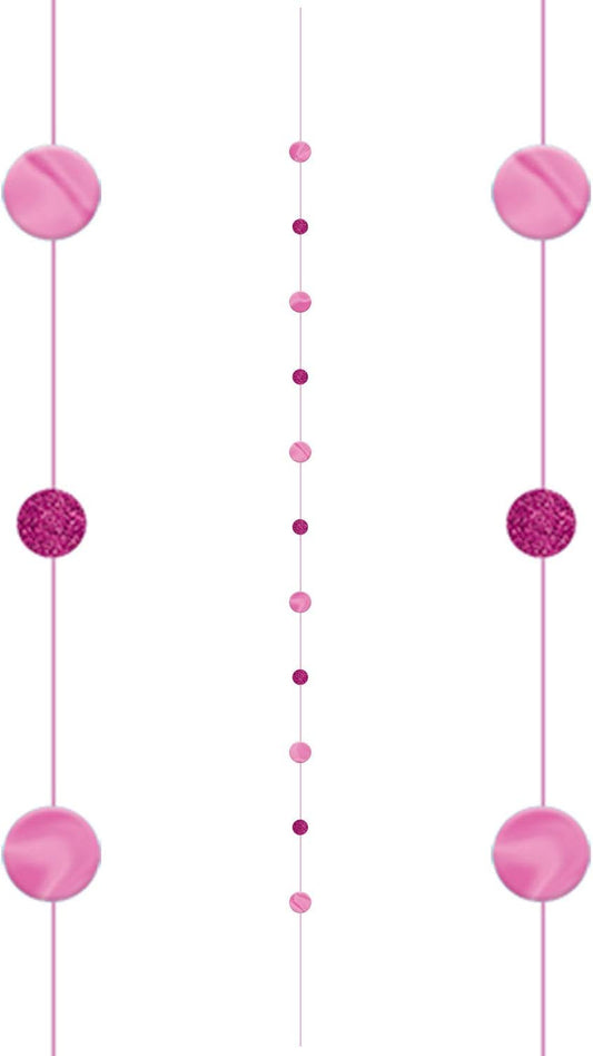 Amscan Balloon Fun Strings 1.82m Bright Pink