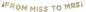 Talking Tables 'From Miss to Mrs' Glitter Banner Party Decorations, 3M, Gold, 1 x 22 x 22 cm