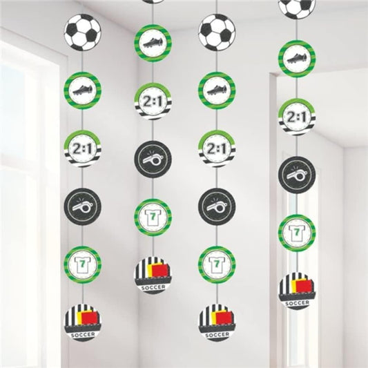 Amscan 4 String Paper Decorations 1.3m - Kicker Party