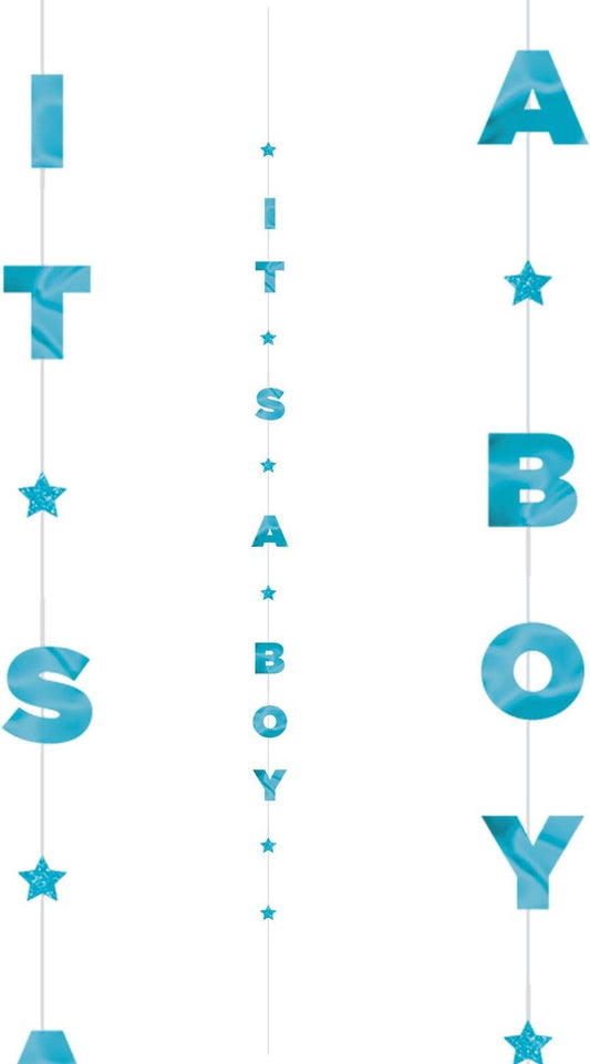 Amscan Balloon Fun Strings 1.82m Its A Boy