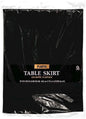 Plastic Table Skirt - 29"x 168" | Jet Black