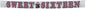 Amscan International Sweet 16 Glitter Fringe Banner 2.4m
