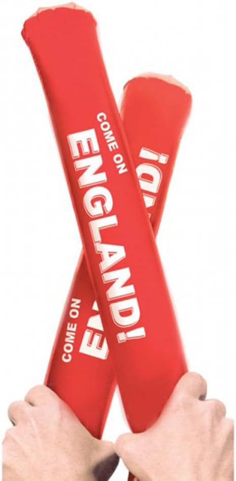 Amscan Come on England Rumble Sticks Pride Passion Party Inflatable Accessory (Pair)
