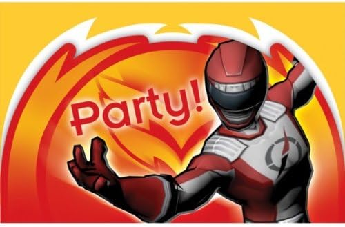 Pack of 6 Power Rangers Super Legends Invitations & Envelopes