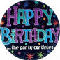 Amscan The Party Continues 9" Round Paper Plates (22.8 cm) Pack of 96