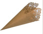 CLUB GREEN Confetti Cone Laser Heart 10pc Card, Brown, 31.5 x 17.5 x 0.3 cm