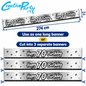 Happy 70th Birthday Banner 274cm x 12.5cm – Silver/Black Holographic Party Decoration