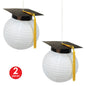 Graduation Cap 9.5" / 24cm Paper Lantern 2pc