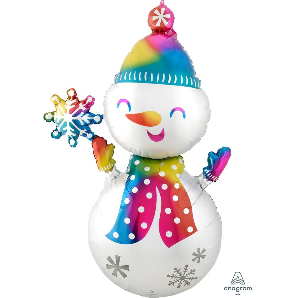 Anagram Satin Infused 55" Snowman Foil Balloon