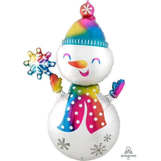 Anagram Satin Infused 55" Snowman Foil Balloon