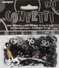 Black & Silver 90th Birthday Confetti 14g