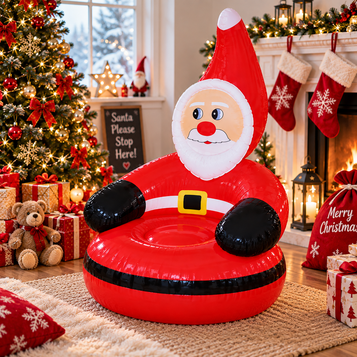 Inflatable Santa Chair